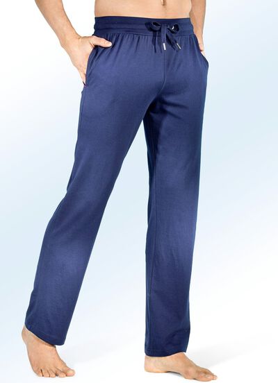 Tv&aring; paket l&aring;nga sov- och fritidsbyxor med dragsko och sidfickor 