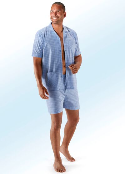 Shorty, genomknappad, v&auml;vd 