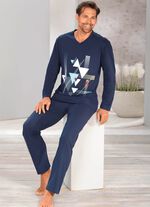 Pyjamas med V-ringning och &ouml;ppna toppar 