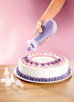 Dekorerande silikonflaska med v&aring;g 