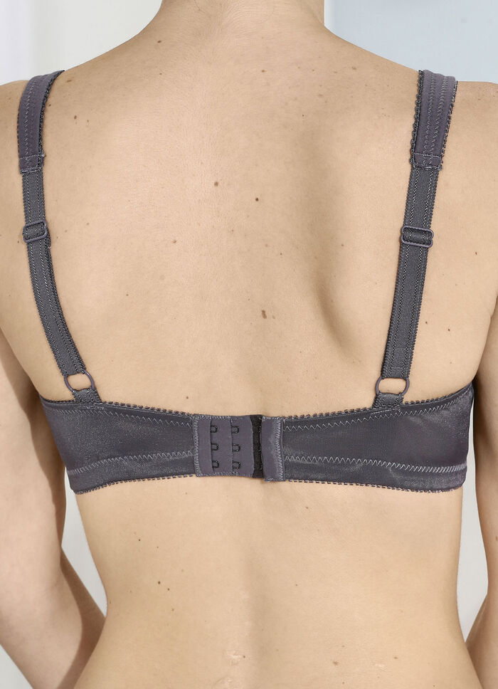 Tvåpack bh med spetsinlägg 1X GRAFIT, 1X PUDER