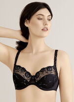 Felina Conturelle bygel-bh med broderade spetsar SVART