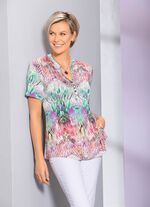 Skjorttunika med &ouml;gleknappst&auml;ngning 