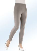 Byxor i mjuk stretch TAUPE
