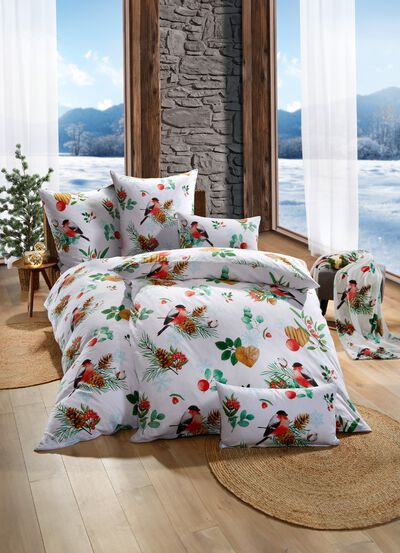 Dubbelsidigt tryckt s&auml;ngkl&auml;derset 