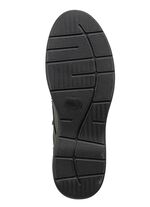 GINO GALANTE, klassiska herrtofflor, tillverkade av hjortskinn SVART