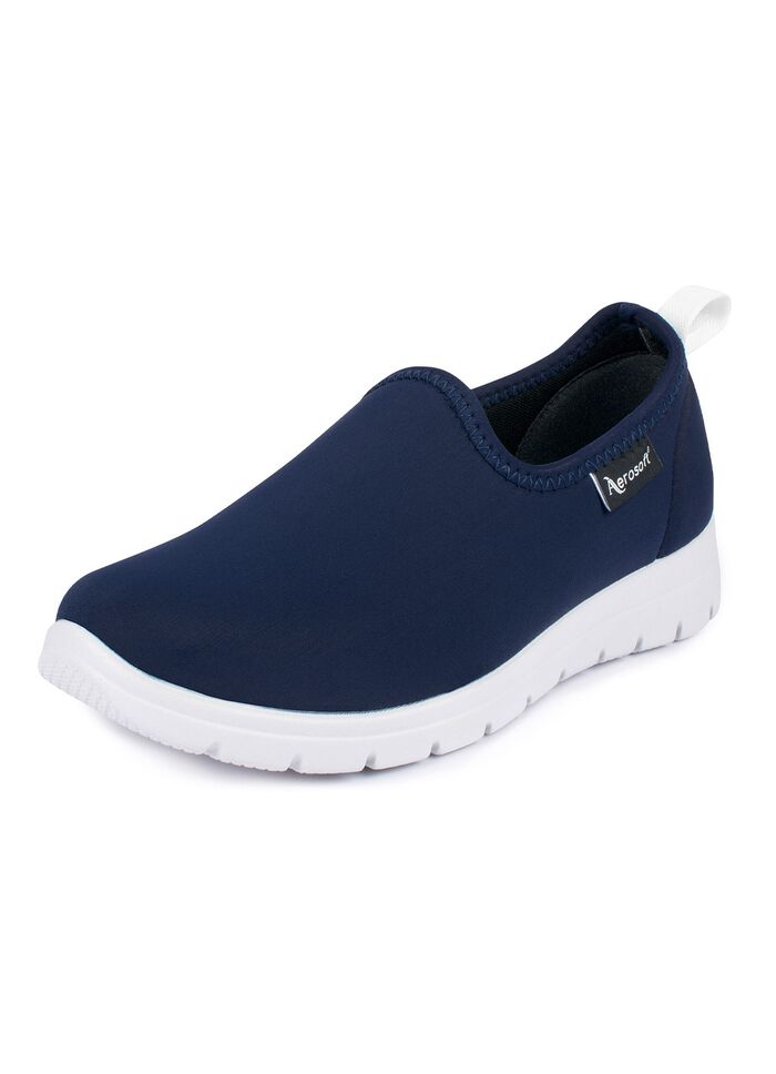 Tofflor med elastisk slip-on 