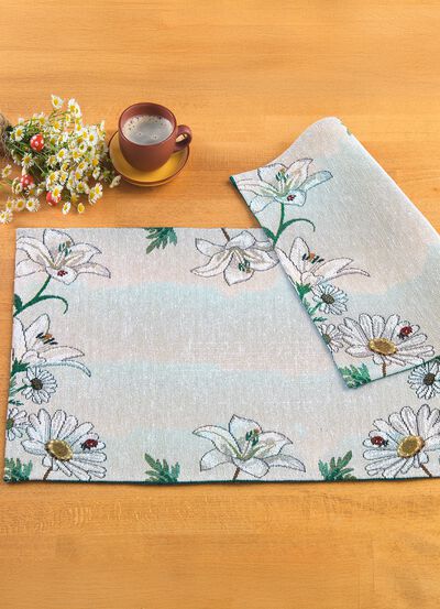 Bordsunderl&auml;gg i gobel&auml;ngkvalitet, 2 stycken 