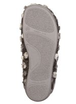 Laurina, klassiska damtofflor, med uttagbar fotb&auml;dd GR&Aring;VIT