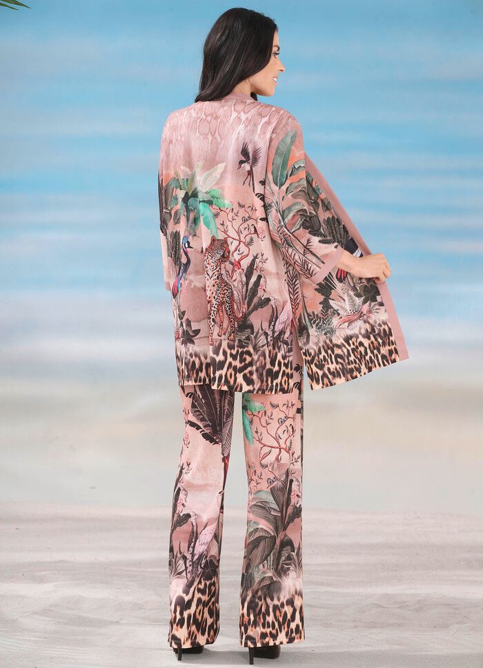 Laurina-byxor med briljant f&auml;rgtryck 