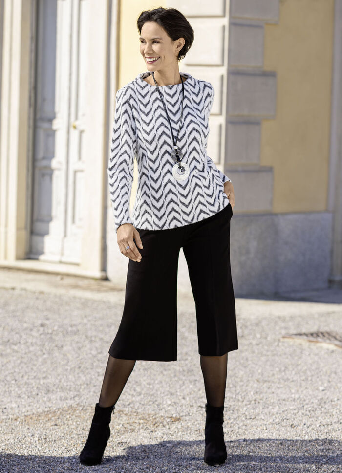 Snygga culottes i pull-on-modell, 