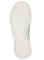 SKECHERS toffel av stretchigt stickat material SVART