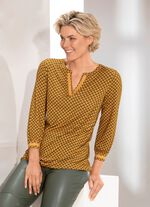 Topp med effektivt dekorationsband vid V-ringningen i 2 f&auml;rger M&Auml;SSINGGR&Ouml;N