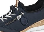 Rieker, sportiga damsneakers, med MemoSoft-innersula M&Ouml;RKBL&Aring;