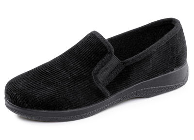 Klassiska herrtofflor med resårband, , large