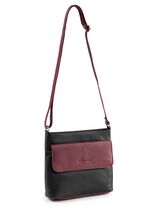 Laurina, v&auml;ska, dam, med justerbar axelrem SVART-BORDEAUX