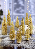 Borddekoration julgranar, set om 9 