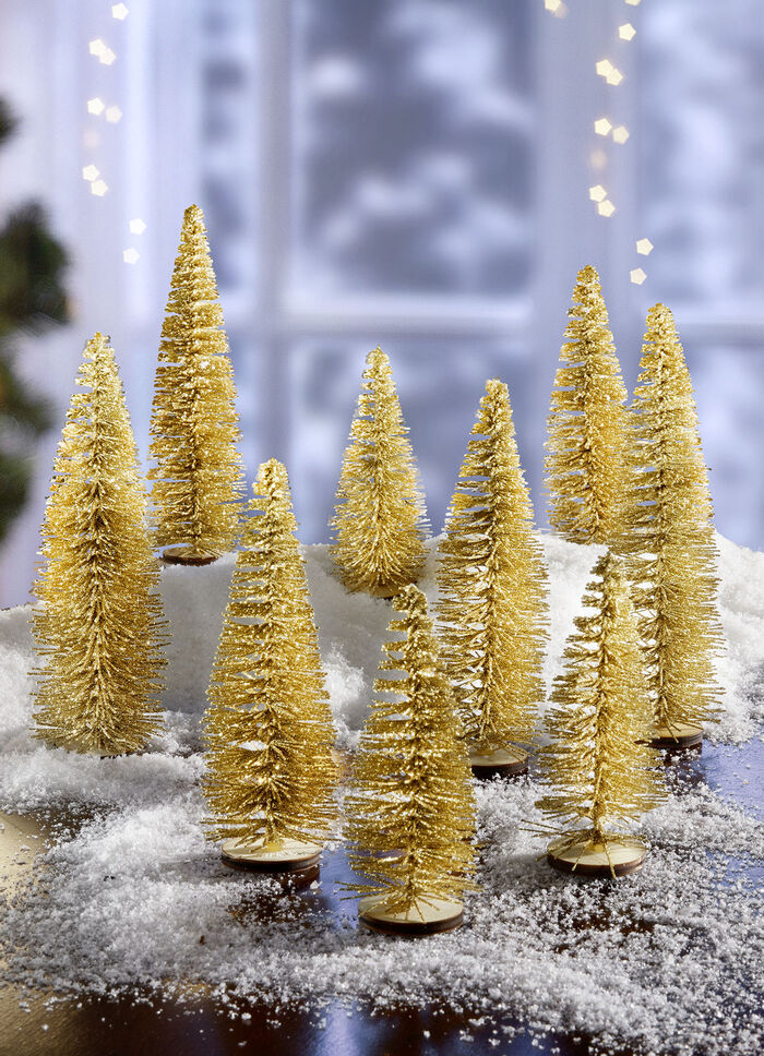 Borddekoration julgranar, set om 9 