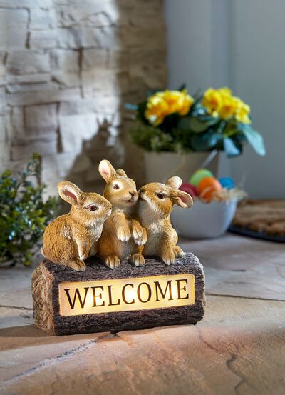 Kanintrio "V&auml;lkommen", solar 