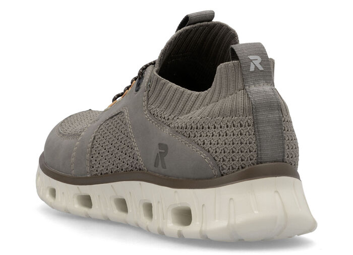 Rieker sneakers med elastisk dekorativ snörning TAUPE
