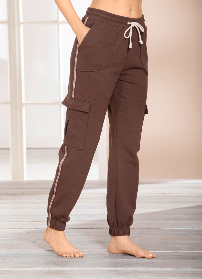 Byxor med dragsko BRUNT