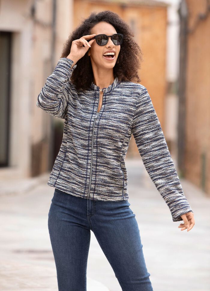 Blusjacka i boucl&eacute; 