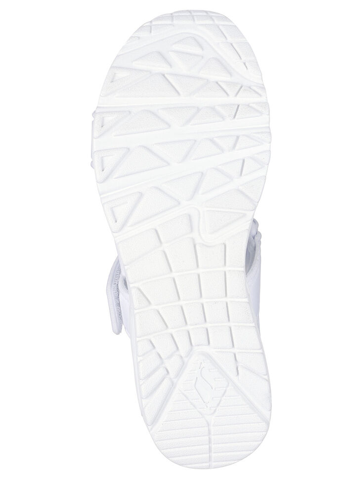 SKECHERS sandal tillverkad av stretchigt textilmaterial VIT