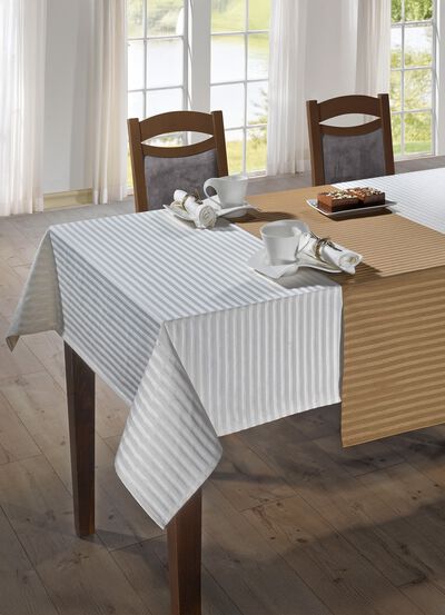 Fin bords- och rumsdekoration med gl&auml;nsande randig design 