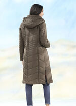 Kappa med sidoslitsar med dragkedja KAFFE BRUNT