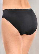 Paket med fyra trosor med elastisk spets i midjan 