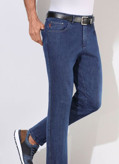 "Francesco Botti"-jeans med res&aring;r i midjan i 3 f&auml;rger 