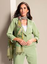 Sjal med tofsar i &auml;ndarna 