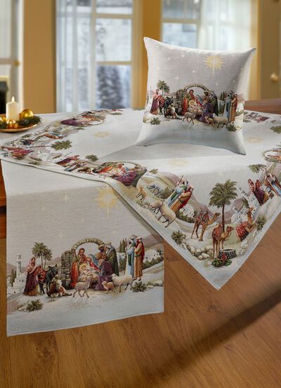 Bords- och rumsdekoration av gobel&auml;ng 