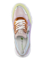 Waldläufer sneakers med snörning gjorda av en fin läderblandning, 