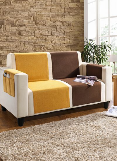 Dekorativ fåtölj och soffplättar 