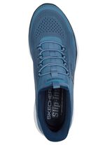 SKECHERS, sportiga herrsneakers, med gjuten slip-in-h&auml;lplatta BLAU