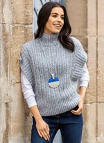 Pullover med alpacka inneh&aring;ll 