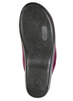 Tvåpack klassiska damtofflor, bredd G, med glittrande strass 1x Bordeaux, 1x Kamel