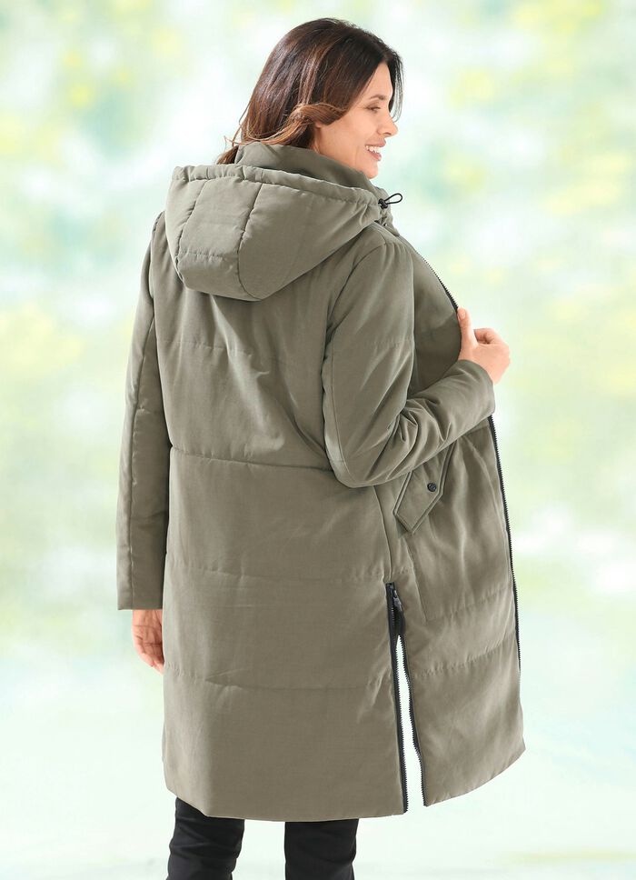 Kort rock med persikof&auml;rgad touch-effekt 