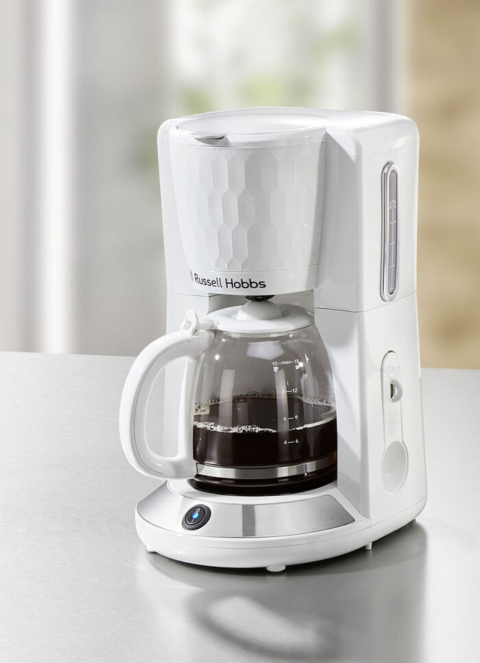 Russell Hobbs frukostserie Honeycomb i högglansig plast VIT