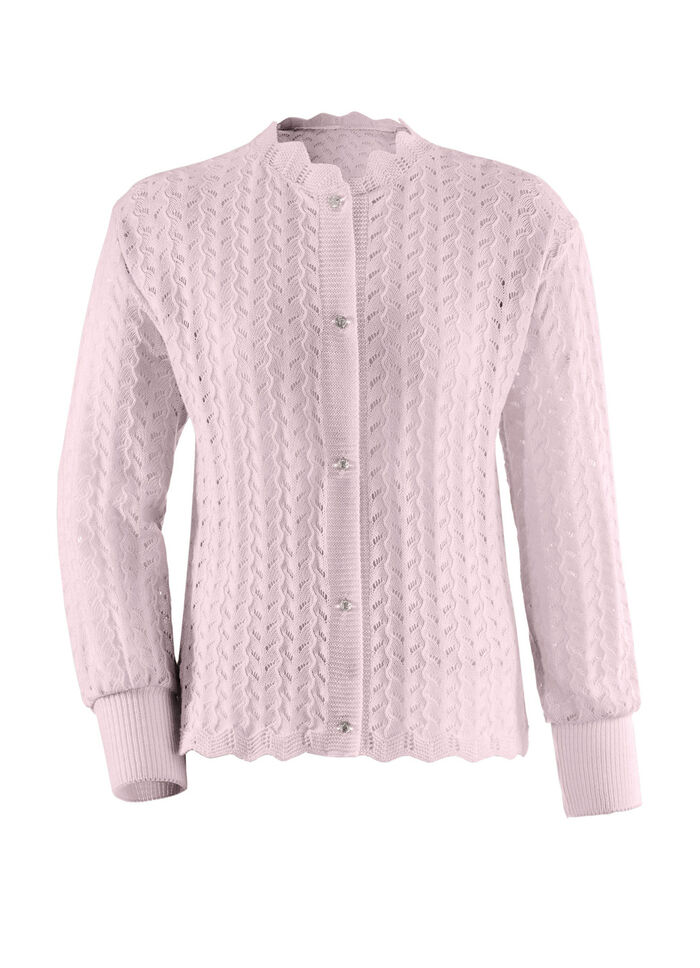 Sängkappa, långärmad och genomknäppt ROSÉ