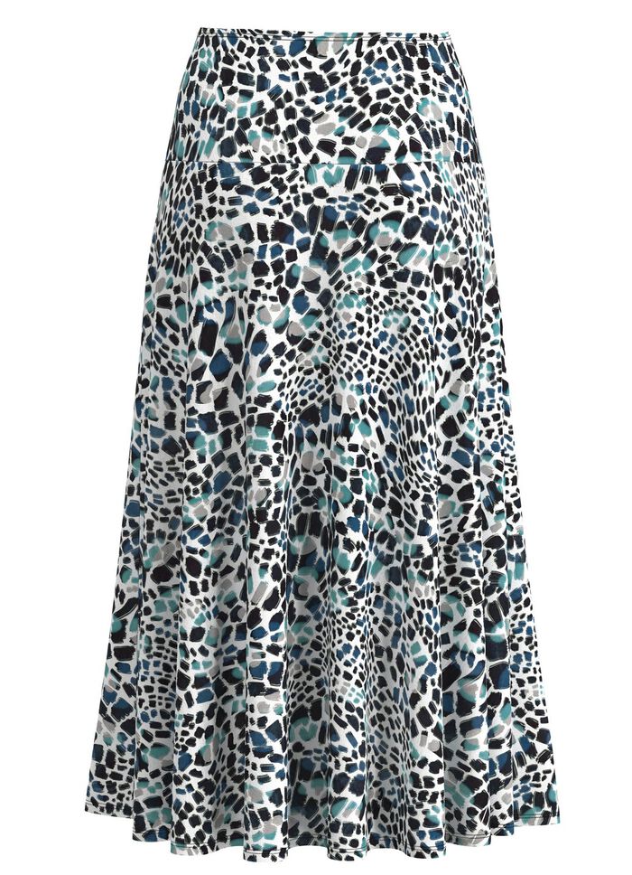 Kjol med briljant f&auml;rgtryck 