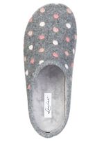 Laurina, klassiska damtofflor med prickbroderi GR&Aring;