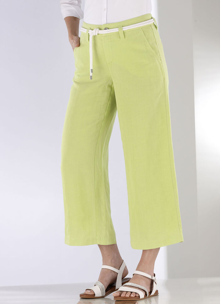 Culottes med ett trendigt sn&ouml;rb&auml;lte KALK