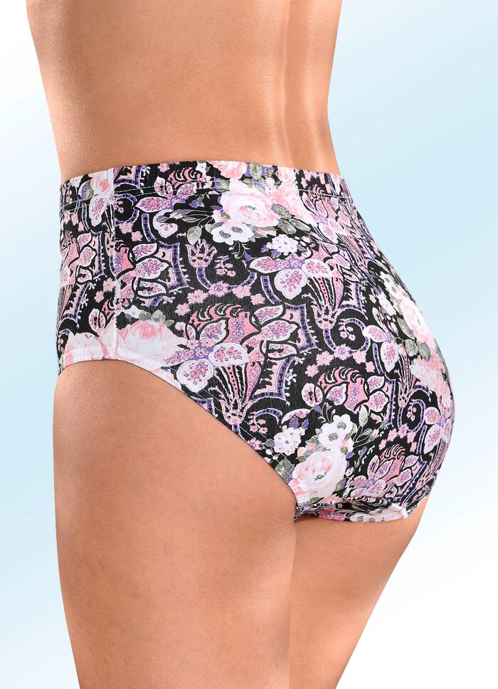 Fem-pack med trosor med stretch i midjan 