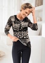 Skjorta med strassf&ouml;rgyllda kanter 