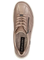 ELENA EDEN, andningsbara damsneakers, bredd H, med uttagbar fotbädd TAUPE