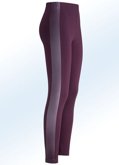 Leggings i en intressant blandning av material 
