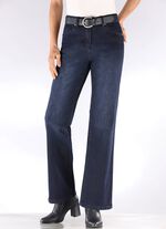 Jeans med trendig benvidd 