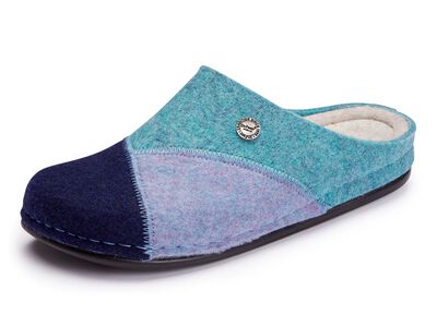 Laurina, klassiska damtofflor, bredd H, med anatomiskt formad fotb&auml;dd 